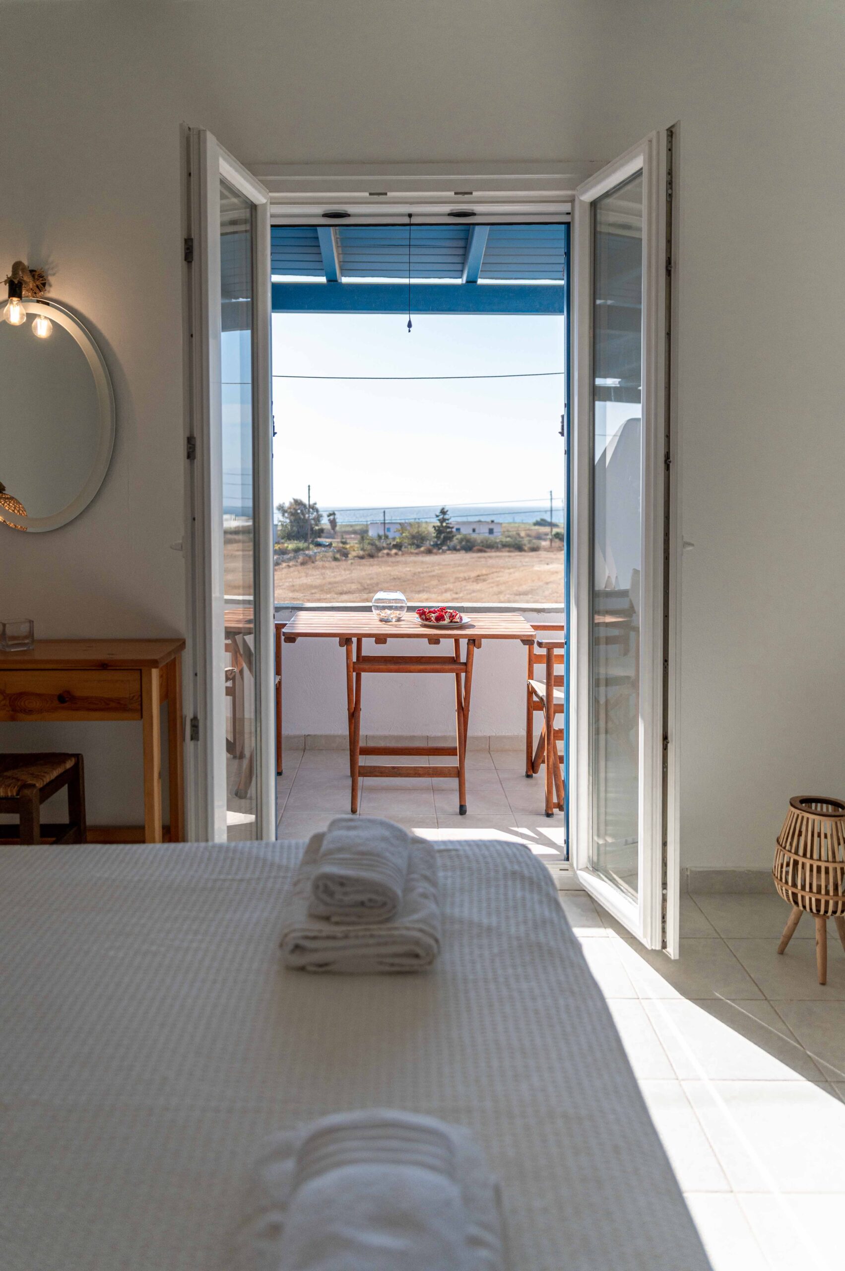 Balcony and bed view from Manolis Studios